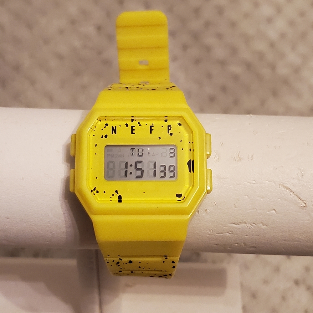 NEFF watch bright yellow